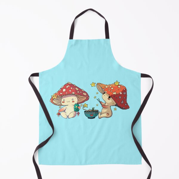 Item preview, Cute mushrooms having a snack designed and sold by SheboahArt.