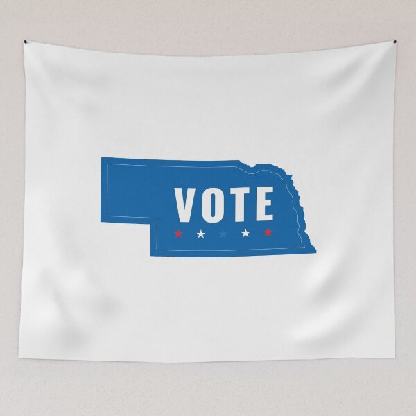 Item preview, Vote Blue Nebraska: Stand Up for Democracy designed and sold by Mundivagant Designs.