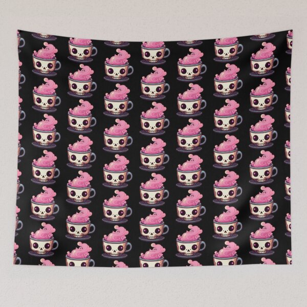 Item preview, Skull coffee designed and sold by SpookyKawaiiPrt.