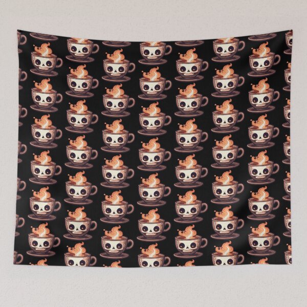 Item preview, Haunted skull coffee designed and sold by SpookyKawaiiPrt.