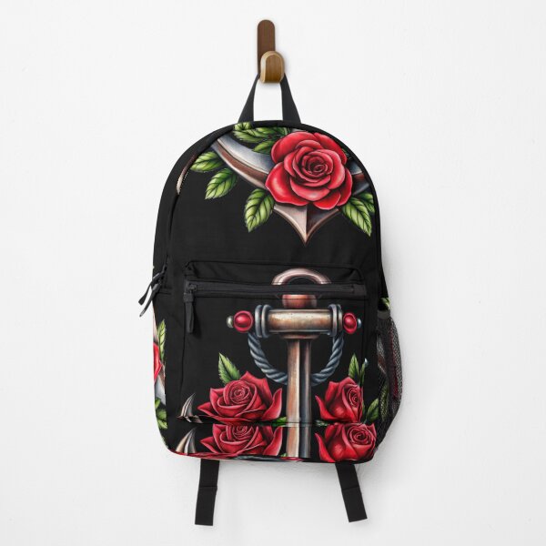 Item preview, GOTHIC ANCHOR WITH ROSES / Gift items and personal use / Anchor, Gothic, Illustration, Sea, Ocean, Roses, Red, Black, Art designed and sold by LumDesignArt.