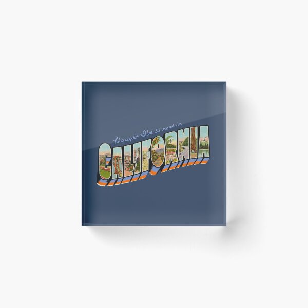 Item preview, Thought I'd Be Cool in California Vintage Postcard Design designed and sold by aestheticqueen.