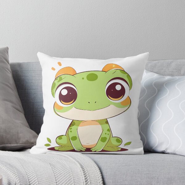 Item preview, cute small green frog designed and sold by unimajinasi.