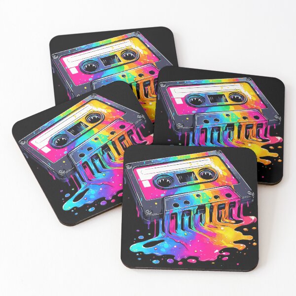 Item preview, Melting Cassette Tape Rainbow Colors designed and sold by TomFrontierArt.