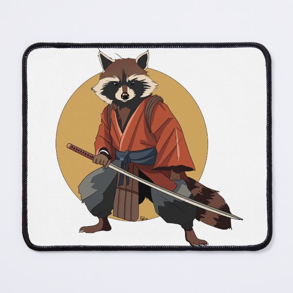Item preview, Raccoon samurai designed and sold by SheboahArt.