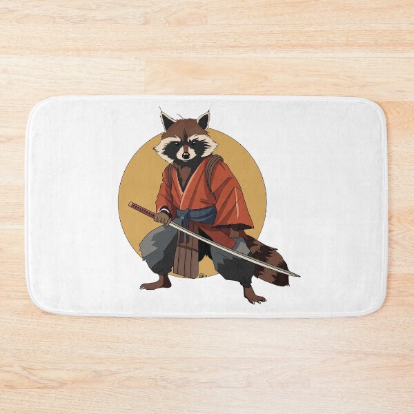 Item preview, Raccoon samurai designed and sold by SheboahArt.