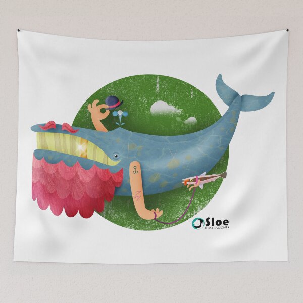 Item preview, Barley Whale designed and sold by sloeilustracion.