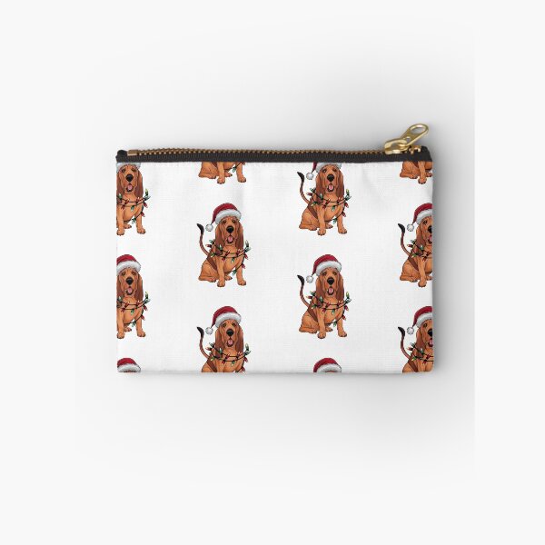Aperçu de l'œuvre Chien de sang drôle mignon dans un chapeau de Noël créée et vendue par canvadreamer444.
