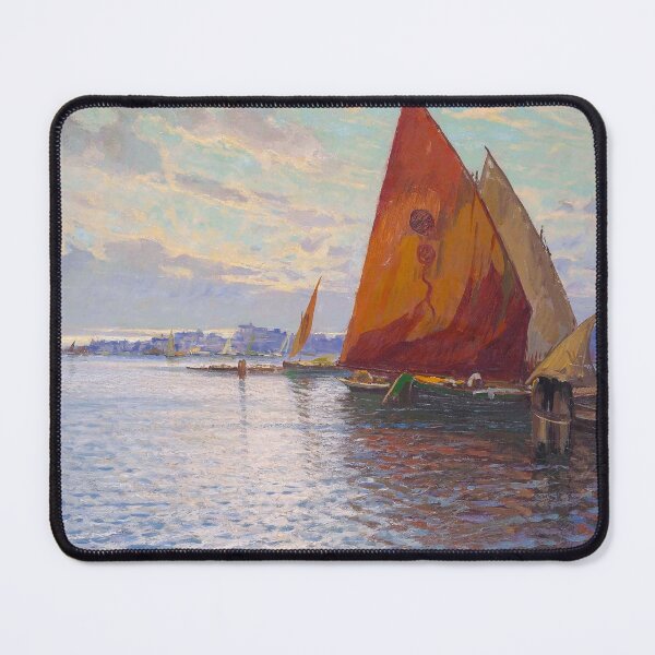 Item preview, Sailor Swift | colorful sailing nautical sailboats and catamarans seascape painting print | by Beppe Ciardi designed and sold by Jéanpaul Ferro.