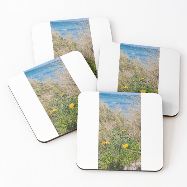 Item preview, beach, ocean, water, landscape, islands, rock formations, flowers. designed and sold by Roslyn1978.