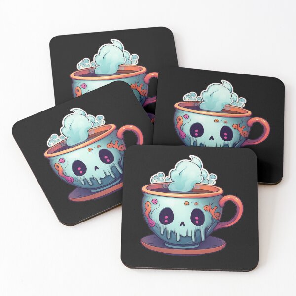 Item preview, Spooky cup of tea designed and sold by SpookyKawaiiPrt.
