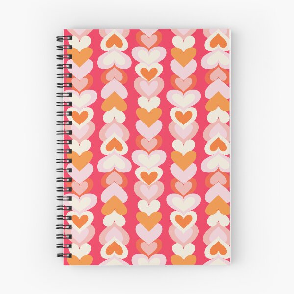 Item preview, Groovy Retro Hearts Hot Pink designed and sold by MaggieHDesigns.