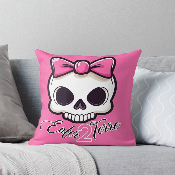 Item preview, Cute Skull with Pink Bow, Kawaii Skull Art, Girly Skull Design designed and sold by ObjCrea123.