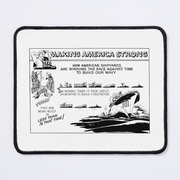 Item preview, Making America Strong Cartoon -- WWII designed and sold by warishellstore.