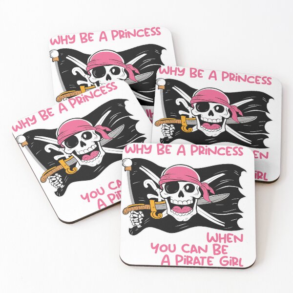 Item preview, Why Be A Princess When You Can Be A Pirate Girl designed and sold by RedCircleArt.