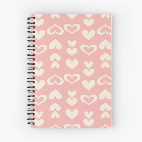 Item preview, Bianca Retro Corazones Crema sobre Rosa designed and sold by MaggieHDesigns.