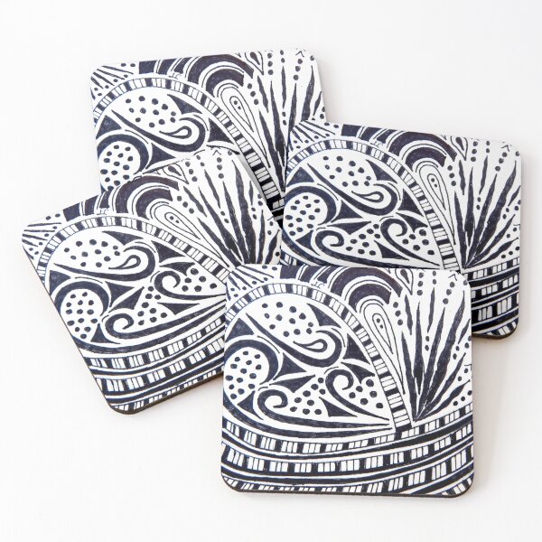 Item preview, Zentangle 2 - Marker on paper designed and sold by Jamie  Taylor.
