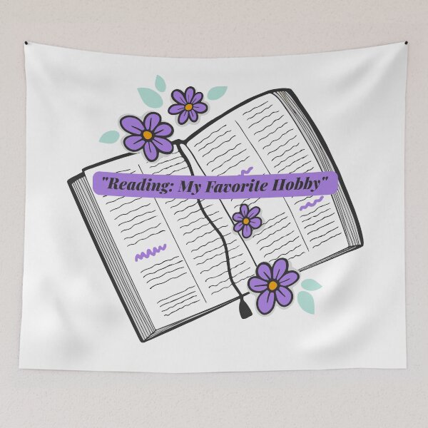 Item preview, Reading: My Favorite Hobby designed and sold by OlyaMolli.