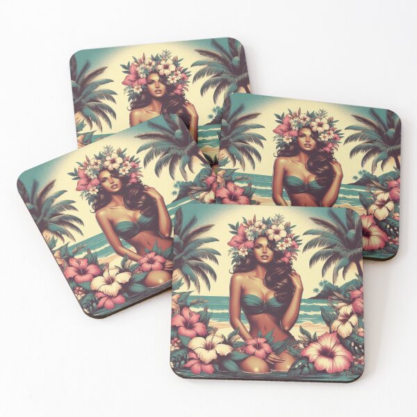 Item preview, GODDESS OF THE TROPICS - Hibiscus Dream Goddess designed and sold by GoddessTropics.