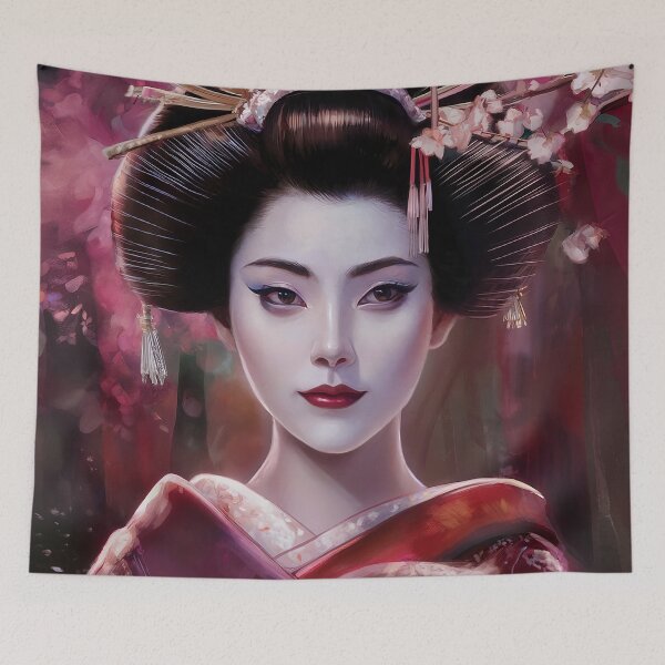 Item preview, Geisha with Flowers designed and sold by karsad.