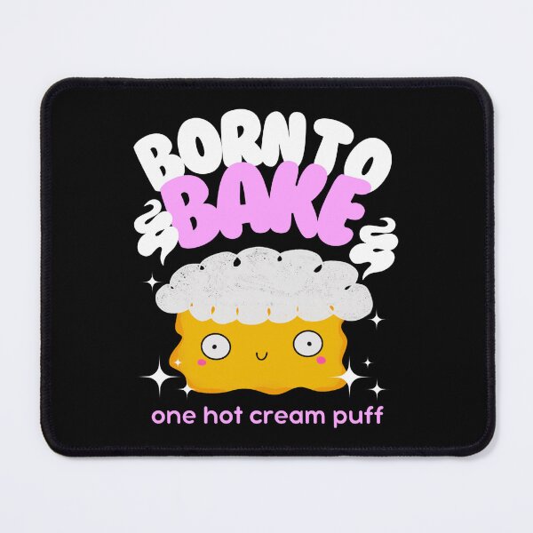 Item preview, Baking Love Cute Kawaii Cream Puff designed and sold by Renata Illustrata.