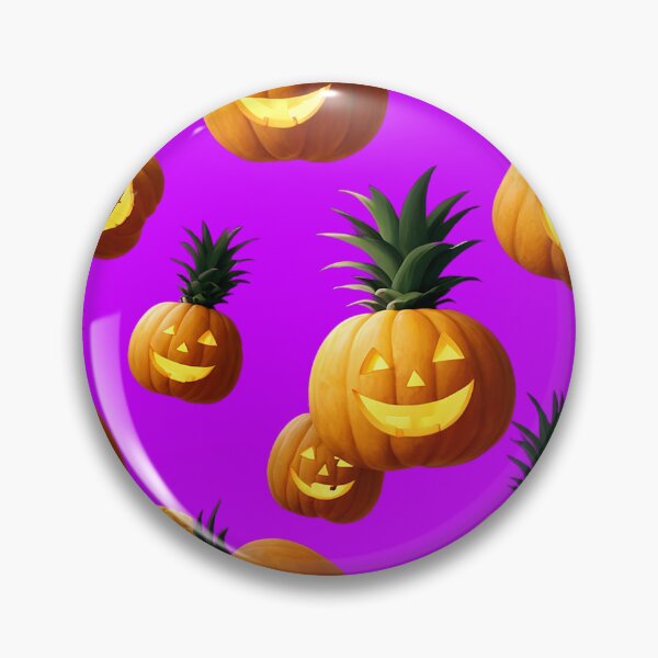 Artikelvorschau, Ananas-Jack-O-Laternen-Muster | Lila entworfen und verkauft von JLEmporium.