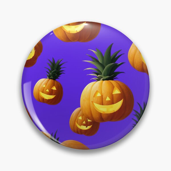 Item preview, Pineapple Jack O Lantern Pattern | Blue designed and sold by JLEmporium.