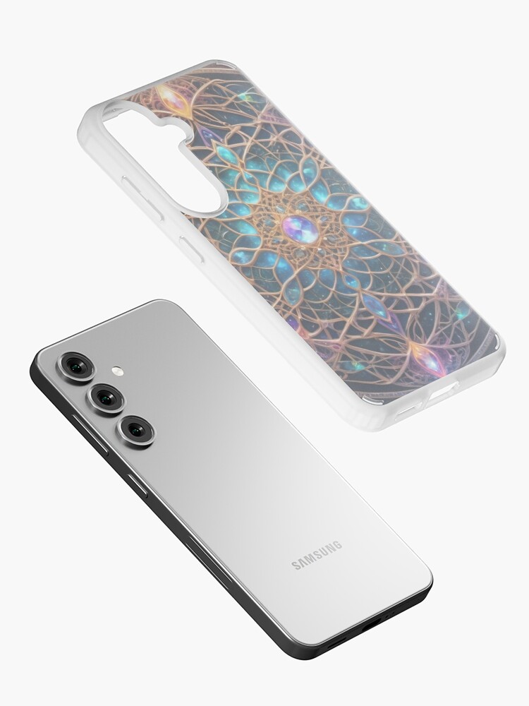 Thumbnail 2 of 4, Samsung Galaxy Phone Case, Celestial Weave - Sacred Geometry designed and sold by eXtraHumans.