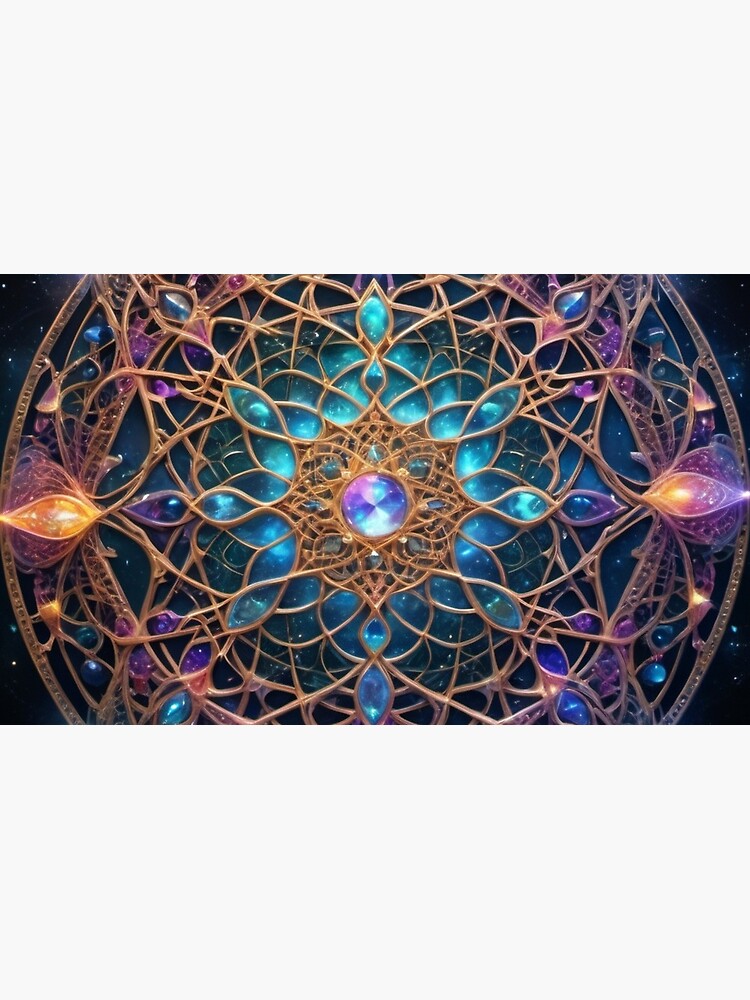 Thumbnail 6 of 6, Coffee Mug, Celestial Weave - Sacred Geometry designed and sold by eXtraHumans.