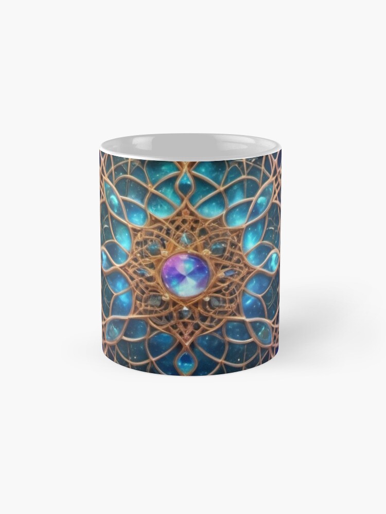 Thumbnail 4 of 6, Coffee Mug, Celestial Weave - Sacred Geometry designed and sold by eXtraHumans.
