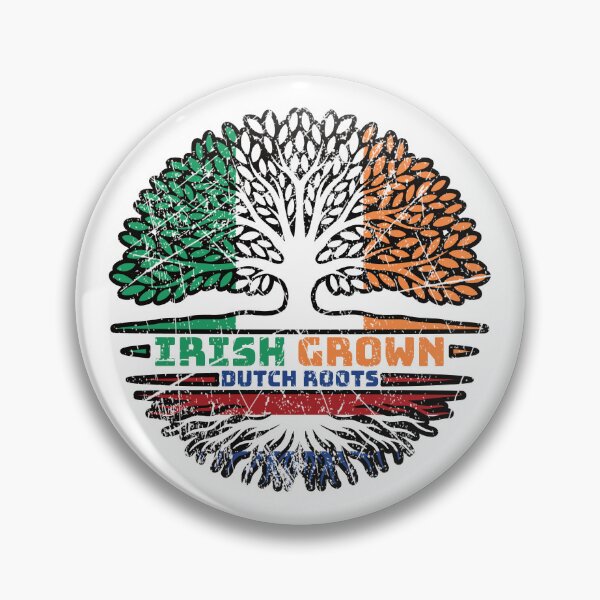 Item preview, Netherlands Dutch Irish Ireland Tree Roots Flag designed and sold by FlagX.