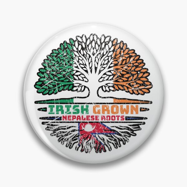 Item preview, Nepal Nepalese Irish Ireland Tree Roots Flag designed and sold by FlagX.