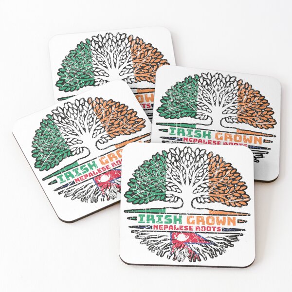 Item preview, Nepal Nepalese Irish Ireland Tree Roots Flag designed and sold by FlagX.