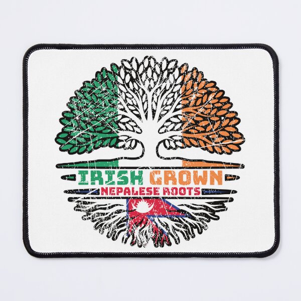 Item preview, Nepal Nepalese Irish Ireland Tree Roots Flag designed and sold by FlagX.
