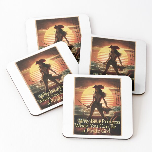 Item preview, Why Be A Princess When You Can Be A Pirate Girl designed and sold by RedCircleArt.