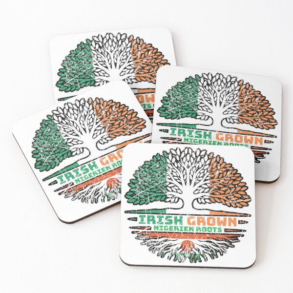 Item preview, Niger Nigerien Irish Ireland Tree Roots Flag designed and sold by FlagX.