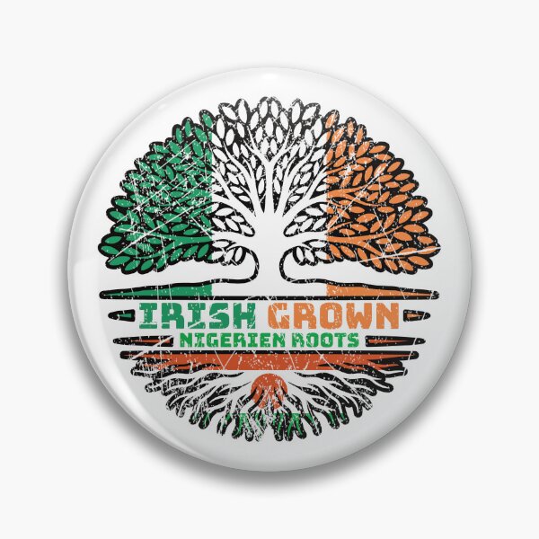 Item preview, Niger Nigerien Irish Ireland Tree Roots Flag designed and sold by FlagX.