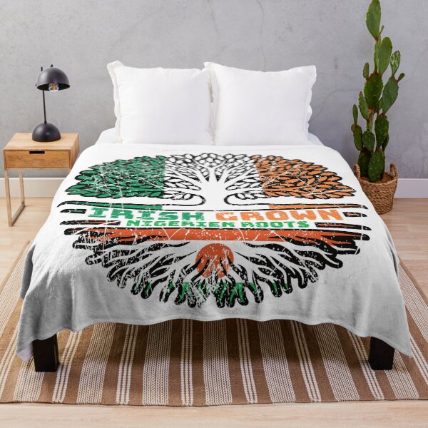 Item preview, Niger Nigerien Irish Ireland Tree Roots Flag designed and sold by FlagX.