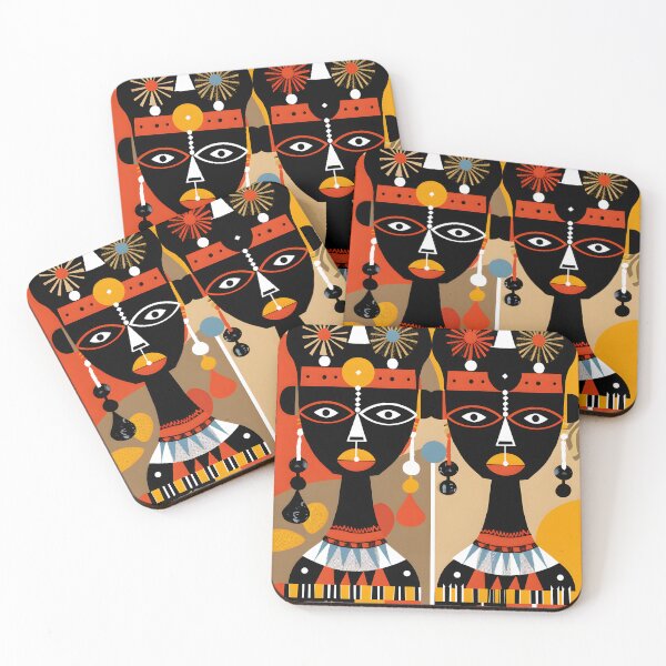 Item preview, Abstract African Art with Bold Colors and Patterns designed and sold by Artessie.