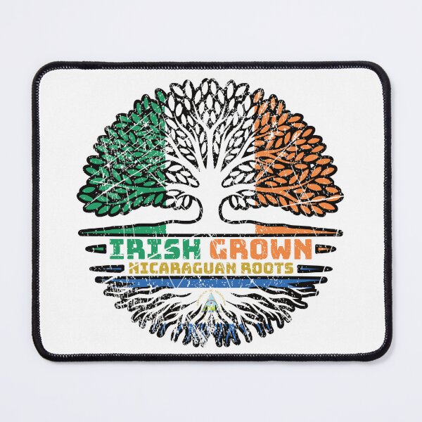 Item preview, Nicaragua Nicaraguan Irish Ireland Tree Roots Flag designed and sold by FlagX.