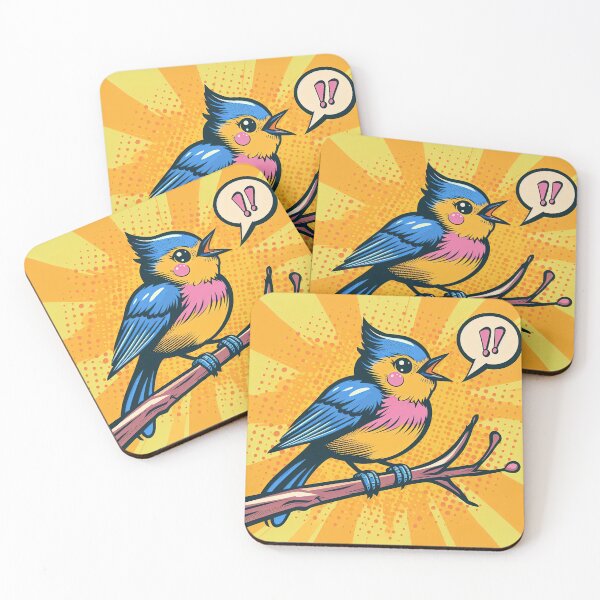 Item preview, Cheerful Bird Pop Art Style designed and sold by artofuniverse.