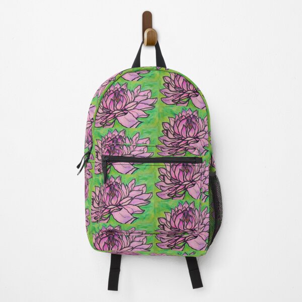 Item preview, Water Lily - Pink Flower Power, Watercolor and ink on paper designed and sold by Jamie Taylor.