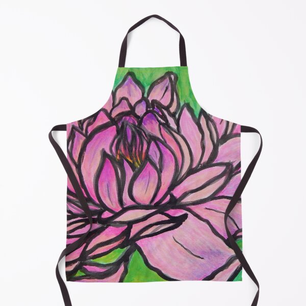 Item preview, Water Lily - Pink Flower Power, Watercolor and ink on paper designed and sold by Jamie Taylor.