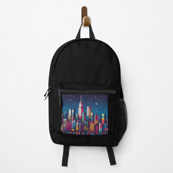Item preview, Colorful City View Pop Art Style designed and sold by artofuniverse.