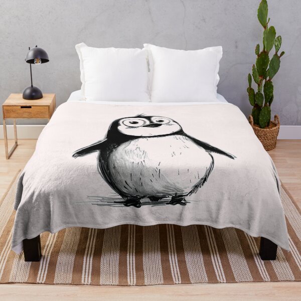 Item preview, Dibujo de tinta lindo pingüino designed and sold by MaryFiore.