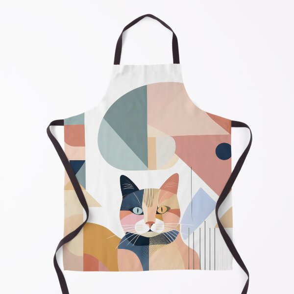 Item preview, Cat as Bauhaus Style Pastel Art  designed and sold by OzzFrequency.