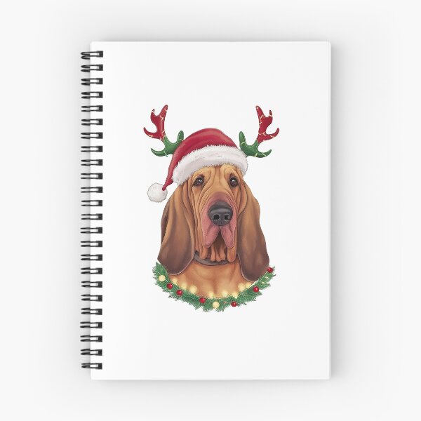 Artikelvorschau, Niedlich, Lustig, Bluthund, In, Weihnachtsmütze entworfen und verkauft von canvadreamer444.
