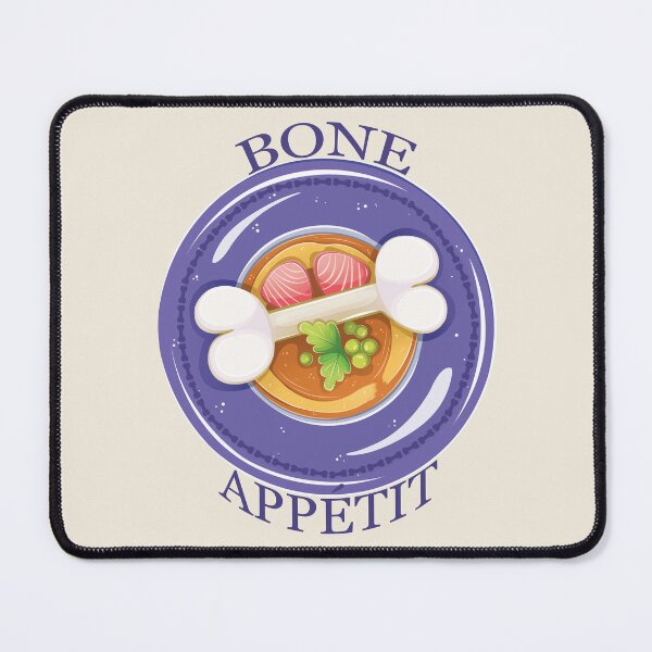 Item preview, Bone Appetit pet fine dining pun designed and sold by Angele Gougeon.