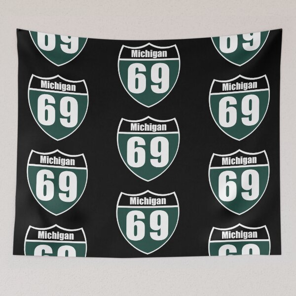 Item preview, Michigan Interstate Sign 69 designed and sold by Lartheviking.