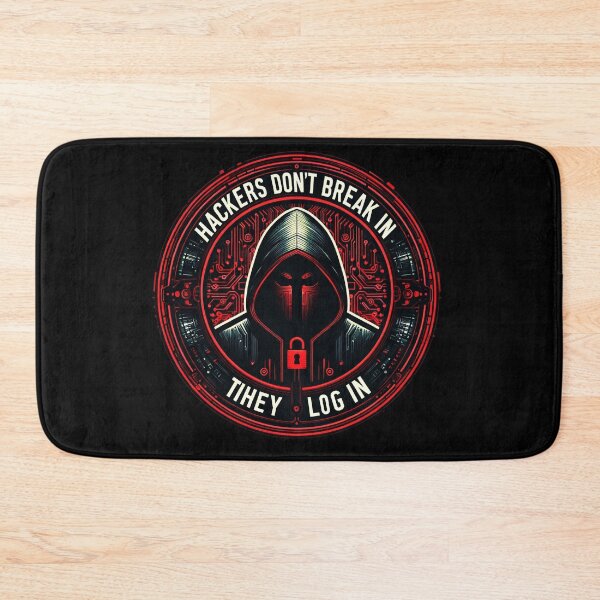Item preview, Hackers Don't Break In They Login! designed and sold by Gnfree.